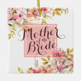 Mutter des Braut-Aquarells Wedding | Verzierung Keramikornament