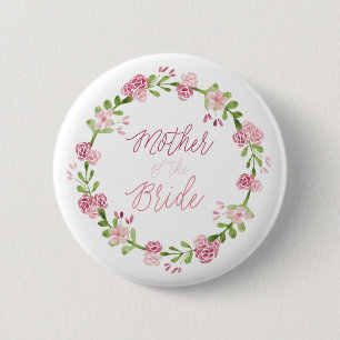 Mutter des Braut-Blumen-Knopf-Buttons Button