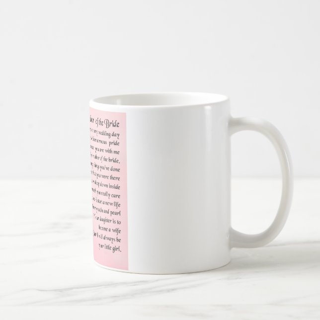 Mutter des Braut-Gedichtes - Rosen Kaffeetasse (Rechts)
