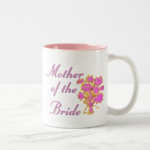 Mutter des Braut-Goldes u. des Blumenstraußes Zweifarbige Tasse
