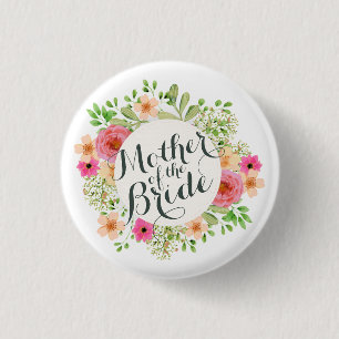 Mutter des Braut-Hochzeits-Button-Knopfes Button