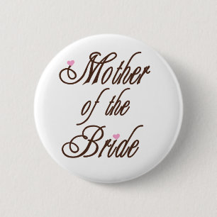 Mutter des Braut-noblen Brauns Button