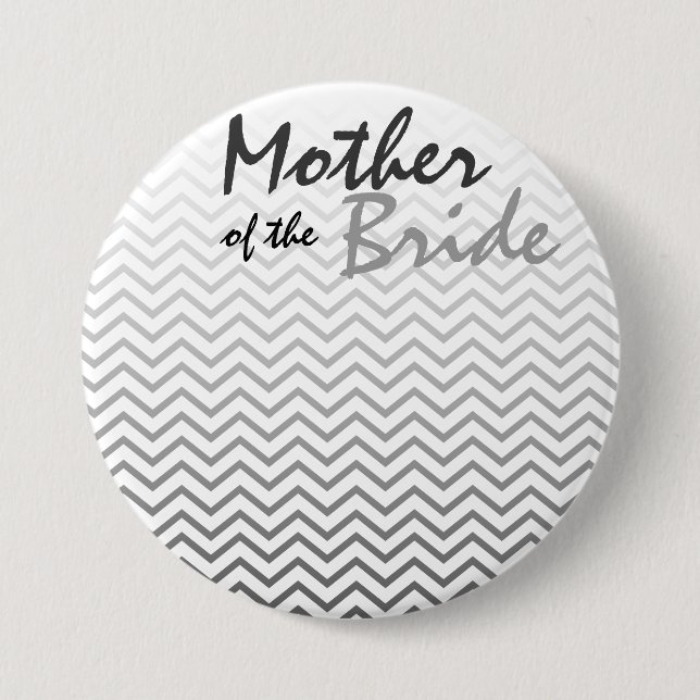 Mutter des Braut-Zickzack Muster-Knopfes Button (Vorderseite)