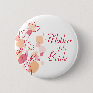 Mutter des Brauthochzeits-Buttons/-knopfes Button