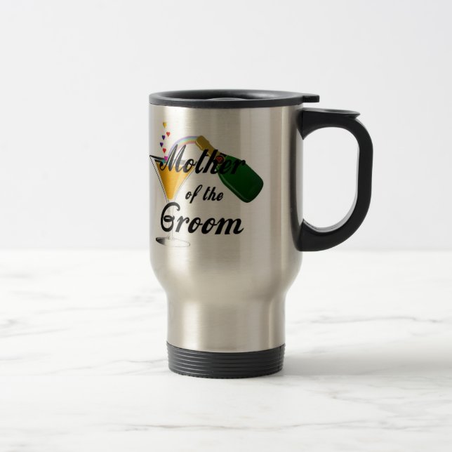 Mutter des Bräutigam-Champagne-Toasts Reisebecher (Rechts)