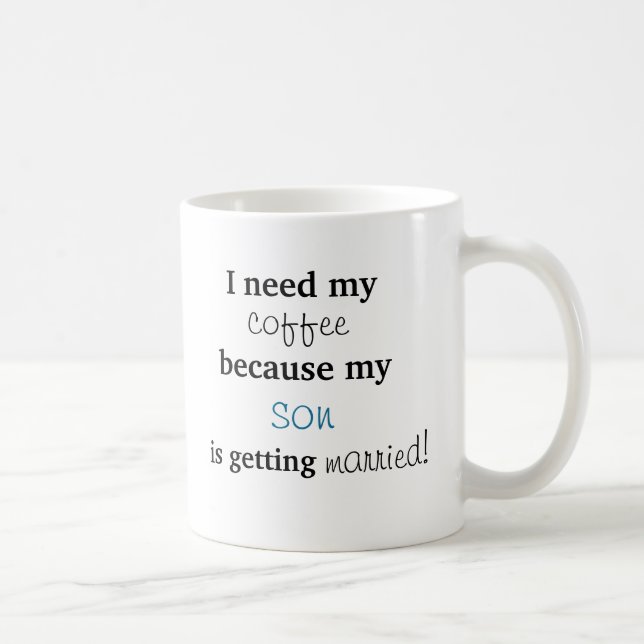Mutter des Bräutigam-Geschenks Kaffeetasse (Rechts)