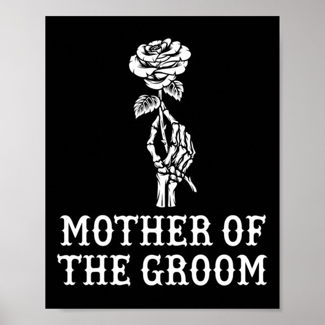 Mutter des Bräutigam-Skeletts Gothic Bachelor Hoch Poster (Vorne)