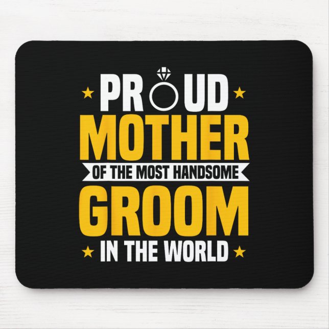 Mutter des Bräutigams attraktivste Hochzeitsmütter Mousepad (Vorne)