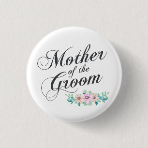 Mutter des Bräutigams, der   Button-Knopf Wedding Button