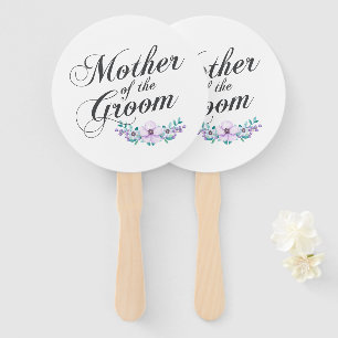 Mutter des Bräutigams, der   Handfan Wedding ist Fächer