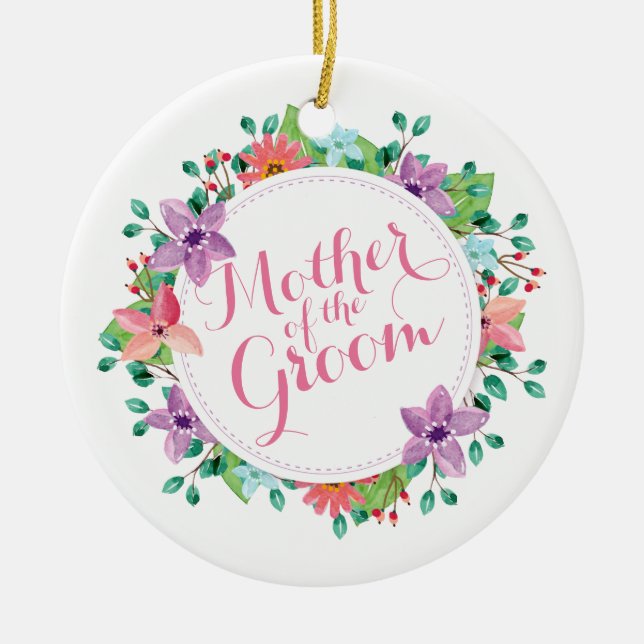Mutter des Bräutigams, der | Verzierung Wedding Keramik Ornament (Vorne)