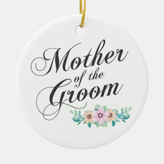 Mutter des Bräutigams, der | Verzierung Wedding Keramik Ornament (Vorne)