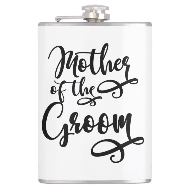 Mutter des Bräutigams Flachmann (Vorderseite)