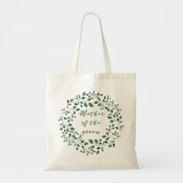 Mutter des Bräutigams | Grüne Blätter Tote Tasche