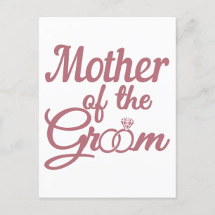 Mutter des Bräutigams Hochzeit Familie passend Postkarte