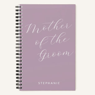 Mutter des Bräutigams Minimalistisch Personalisier Notizbuch