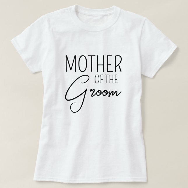 Mutter des Bräutigams - Niedliche Familienverheira T-Shirt (Design vorne)