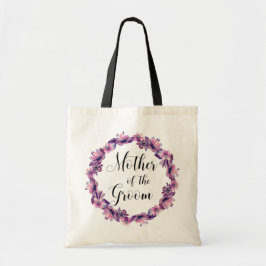 Mutter des Bräutigams. Rosa und lila Hochzeitstasc Tragetasche