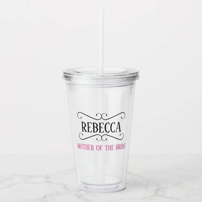 MUTTER DES BRAUTPARTY ACRYLIC TUMBLER ACRYLTRINKBECHER (Vorderseite)