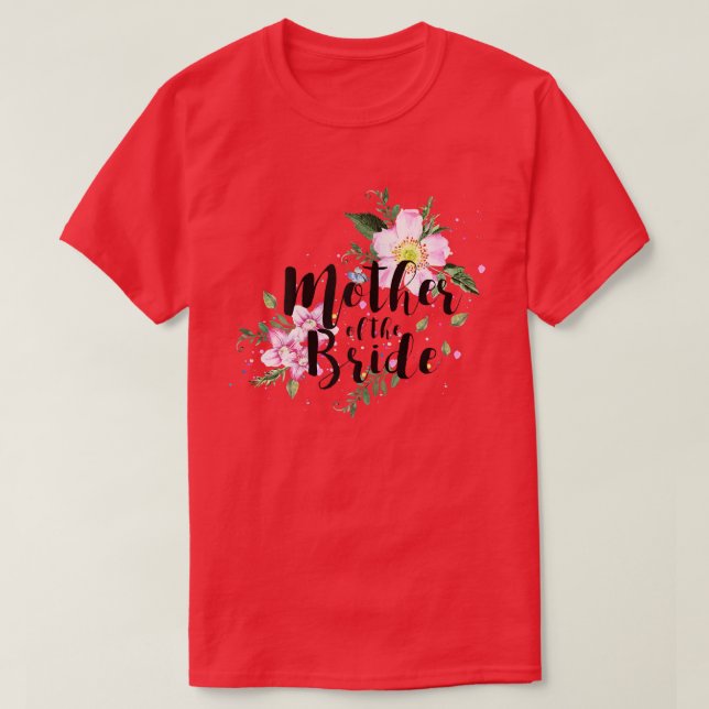 Mütter des Brautparty der Braut T-Shirt (Design vorne)