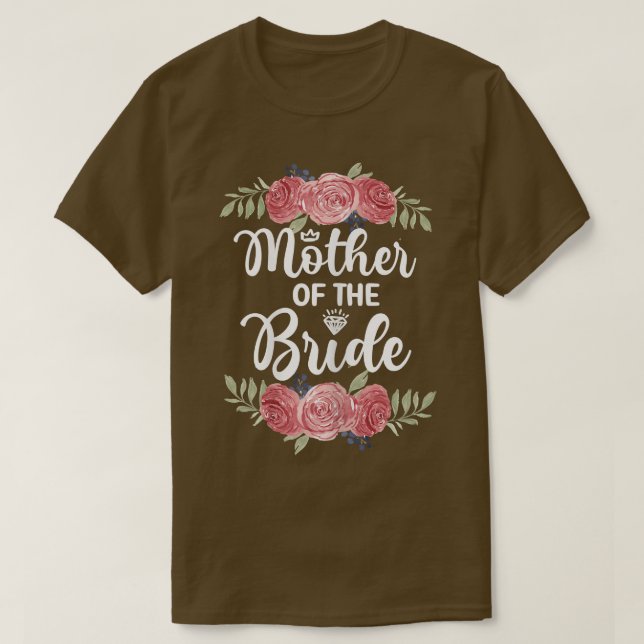 Mütter des Brautparty Hochzeit P T-Shirt (Design vorne)