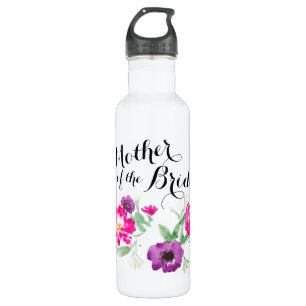 Mutter des Brautwatercolor-Blumen-Wassers Edelstahlflasche