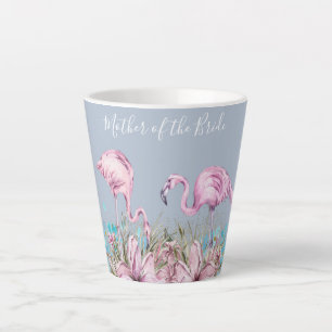 MUTTER DES BRIDE Blushing Flamingo Tropical Weddin Milchtasse