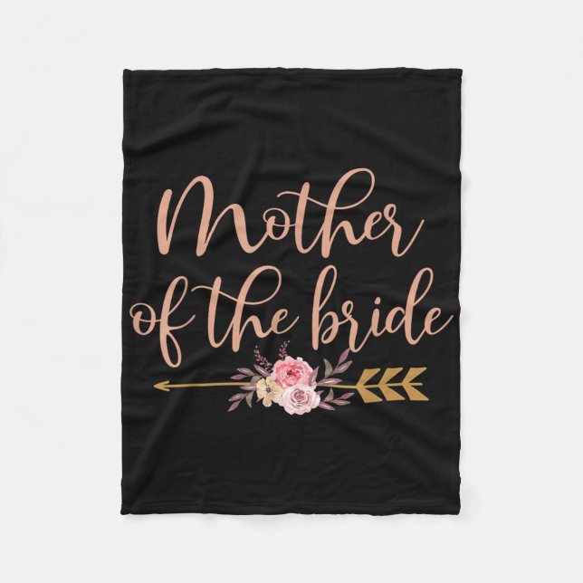 Mutter des Bride-Brautparty-Geschenkes Hochzeitsfe Fleecedecke (Vorderseite)