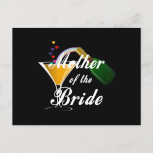 Mutter des Bride Champagne Toast Postkarte