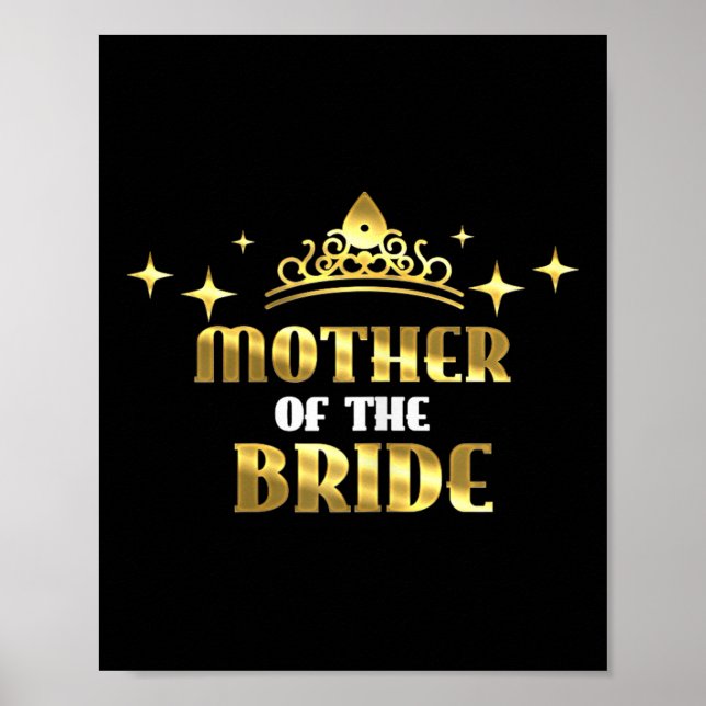Mutter des Bride Cool Bridal Wedding Hen Party Poster (Vorne)