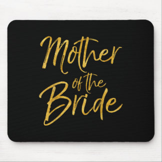 Mutter des Bride Shirt Niedlich Gold Bridal Mama G Mousepad