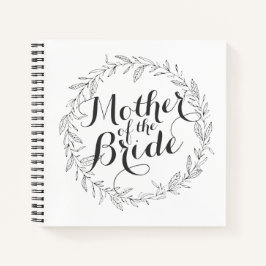 Mutter des Bride Simple Floral Wedding Notebook Notizbuch