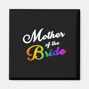 Mutter des Bride T-Shirt Gay Lesbian Lgbt Bridal P Magnet