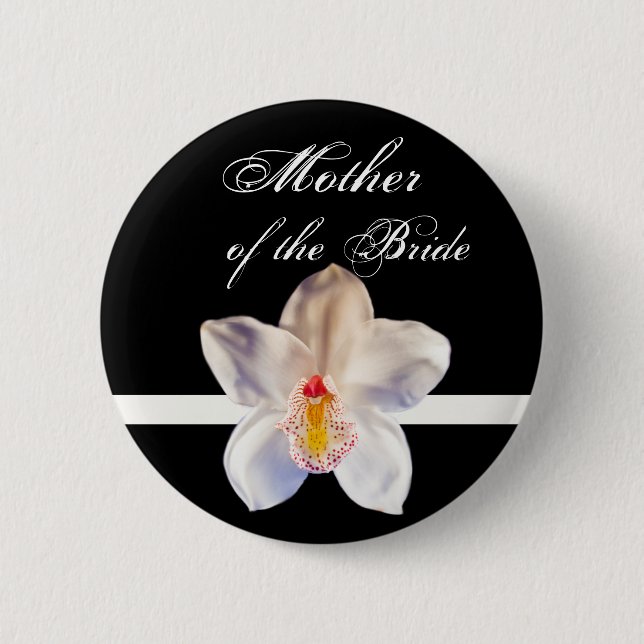 Mutter des Bride Wedding-ID-Abzeichens Button (Vorderseite)