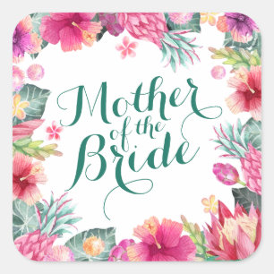 Mutter des Bride Wedding Sticker Siegel
