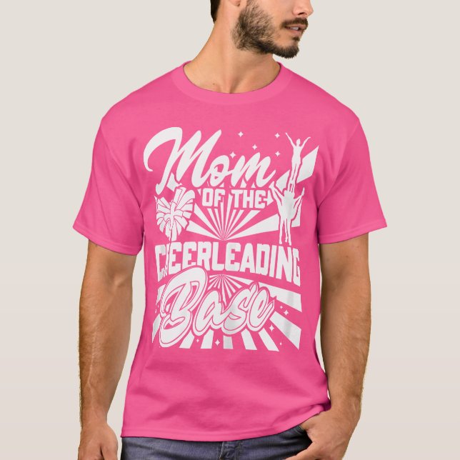 Mutter des Cheerleading-Base Cheer Cheerleader T-Shirt (Vorderseite)