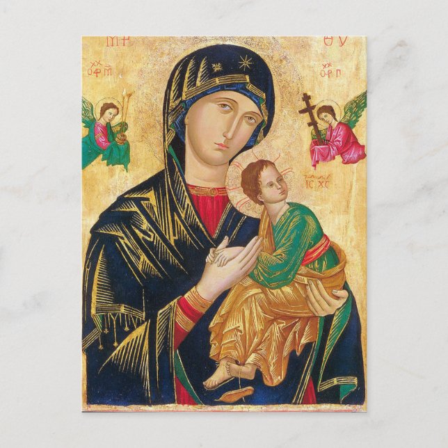 Mutter des Gebetskarten für die ununterbrochene Hi Postkarte (Vorderseite)