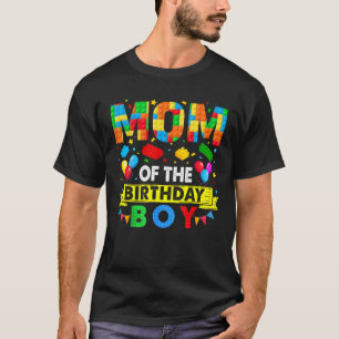 Mutter des Geburtstagsjungen Master Builder Blocks T-Shirt