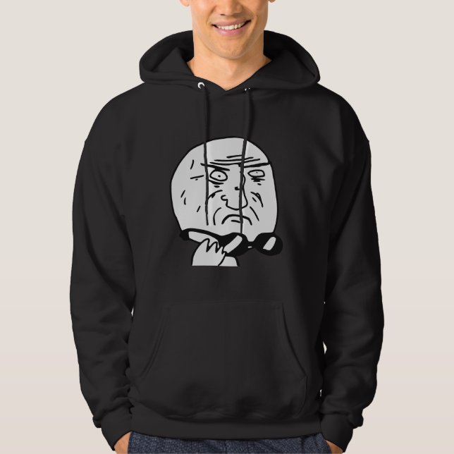 Mutter des Gott-Raserei-Gesichts-Comic Meme Hoodie (Vorderseite)