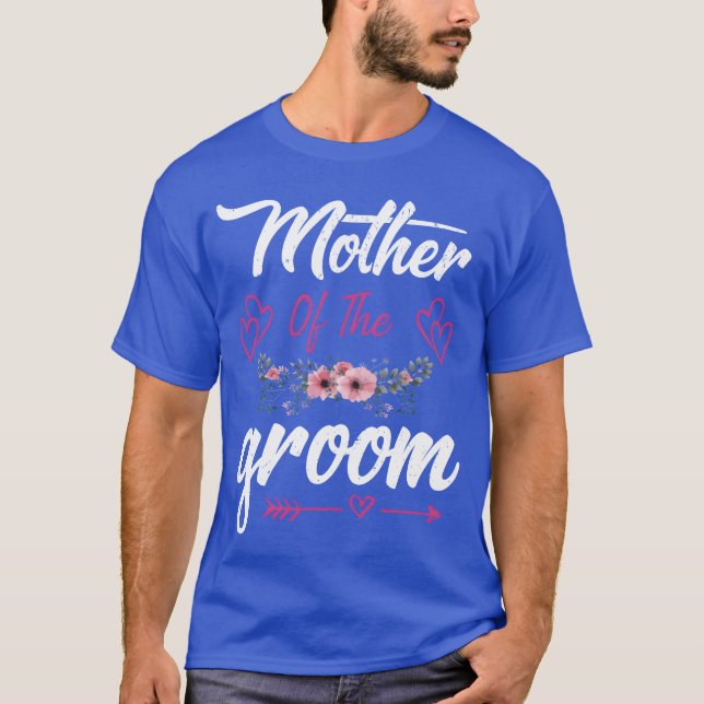 Mutter des Groom Bride Retro T-Shirt (Vorderseite)