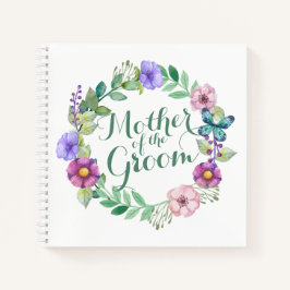 Mutter des Groom Elegant Floral Wedding Noteboo Notizbuch