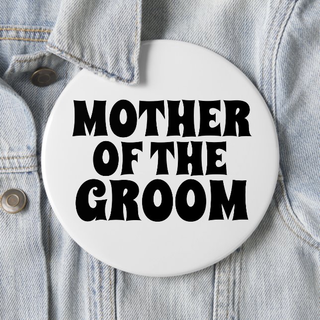 MUTTER DES GROOM GROOM GROSSEN Rundknopf ABZEICHEN Button (Beispiel)