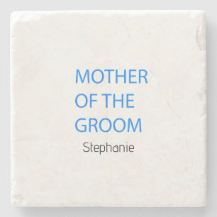 Mutter des Groom Hochzeitsgeschenke Gefallen Blue  Steinuntersetzer