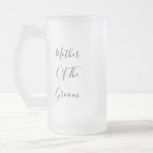 Mutter des Groom Hochzeitsgeschenks begünstigen mo Mattglas Bierglas