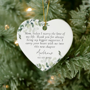 Mutter des Groom Keepake Keramik Ornament