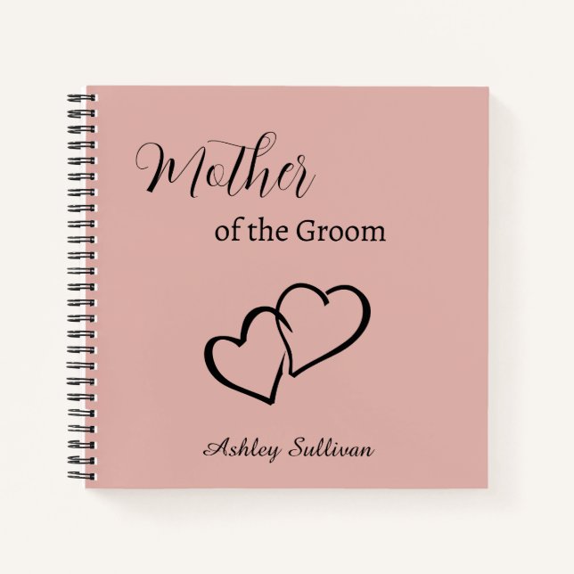 Mutter des Groom-Notebook-Hochzeitsgeschenk Notizbuch (Vorderseite)
