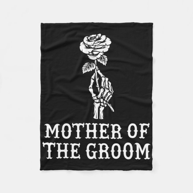 Mutter des Groom Skeleton Gothic Bachelor Weddi Fleecedecke (Vorderseite)
