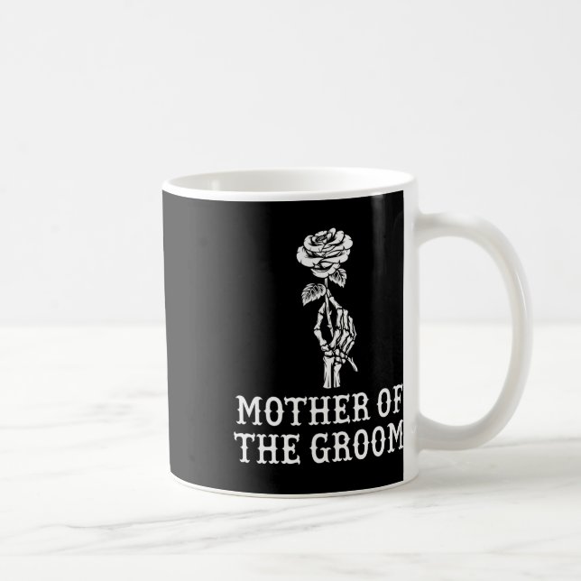 Mutter des Groom Skeleton Gothic Bachelor Weddi Kaffeetasse (Rechts)