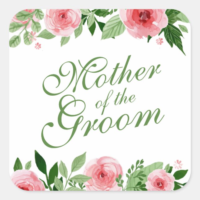 Mutter des Groom Wedding Sticker Siegel (Vorderseite)