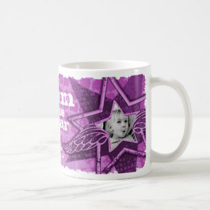 Mutter des Jahres Foto Stern hellviolette Tasse